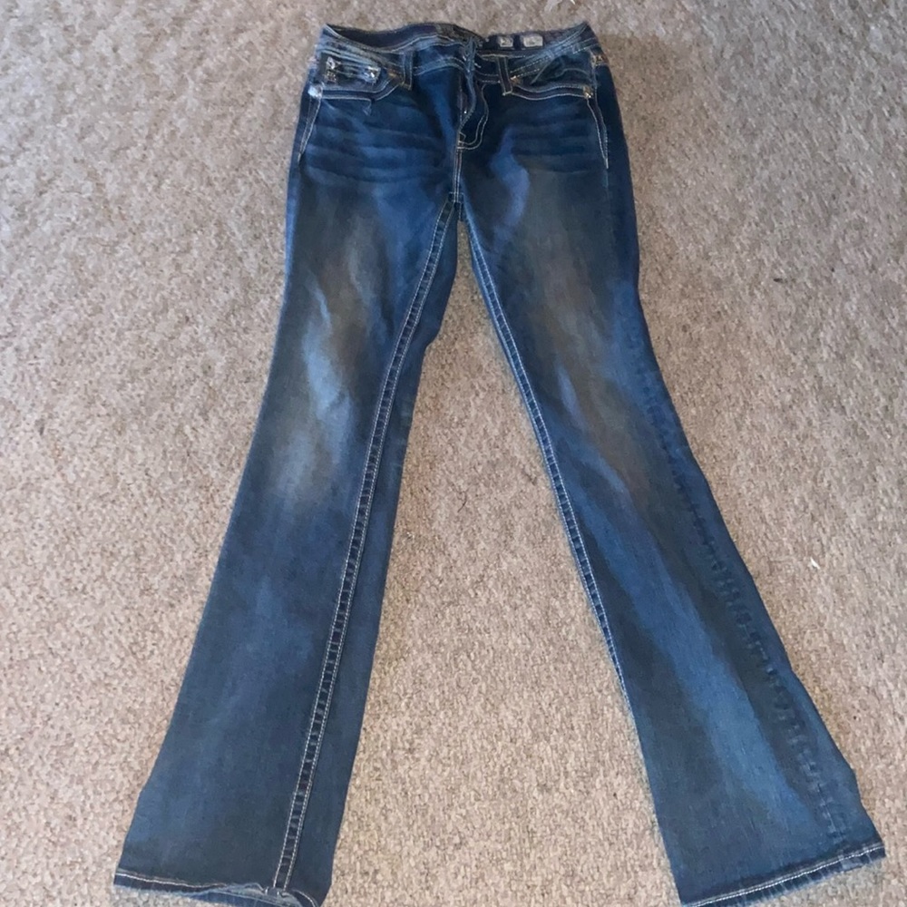Brown cow print miss me jeans size 29